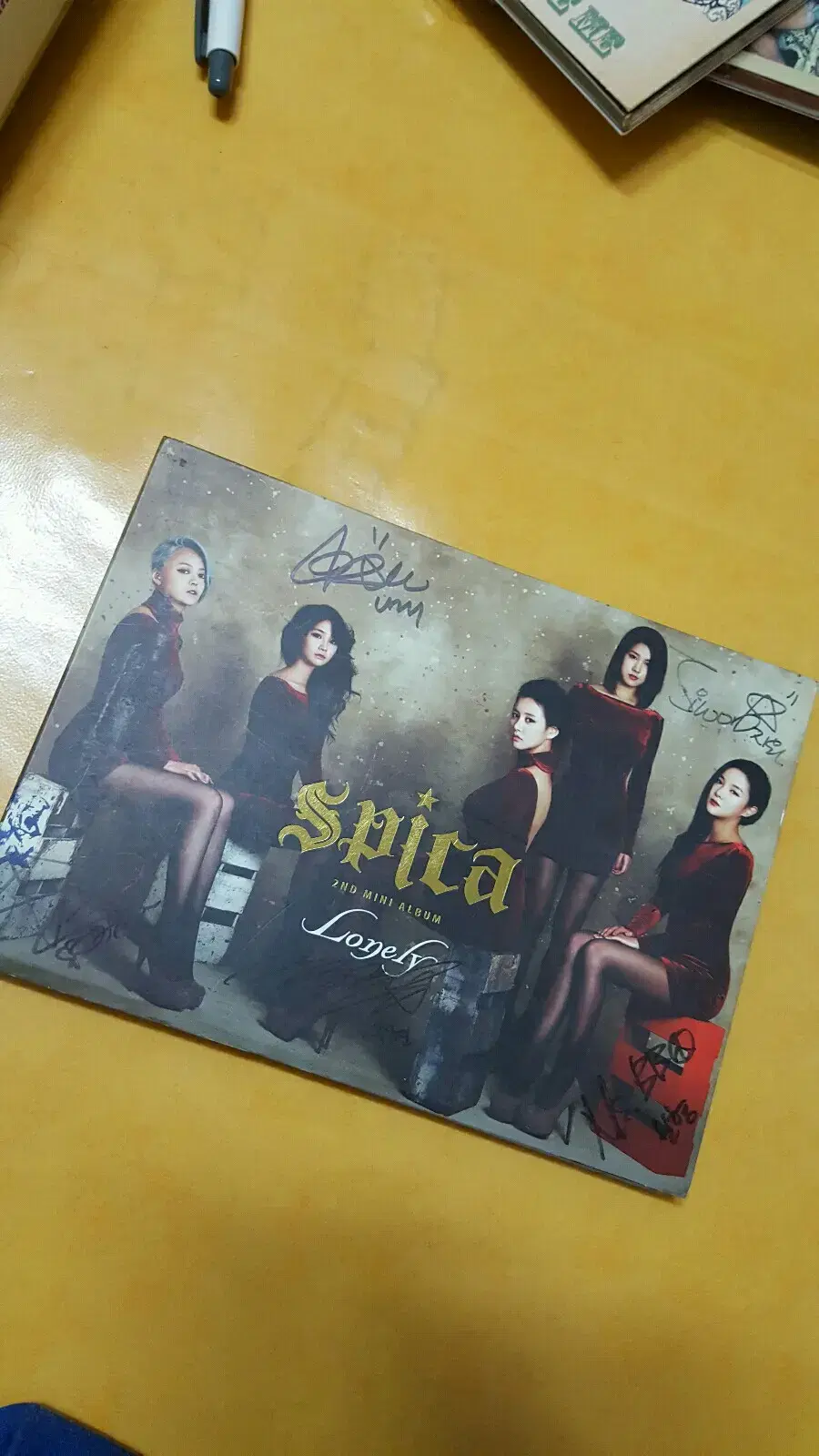 스피카 SPICA 론리 LONELY 친필싸인 비매앨범